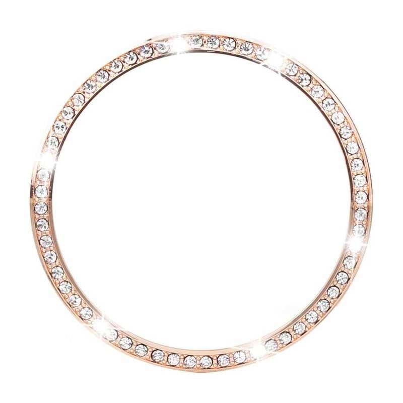 Killer Deals Crystal Bezel Ring for Samsung Watch 6 Classic 44mm - Rose Gold