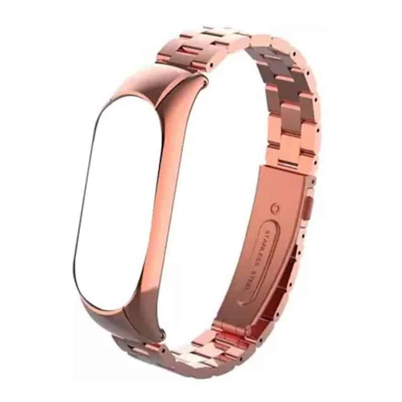 Killer Deals 3 Links Stainless Steel Band for Xiao Band 5/6 - Rose Gold
