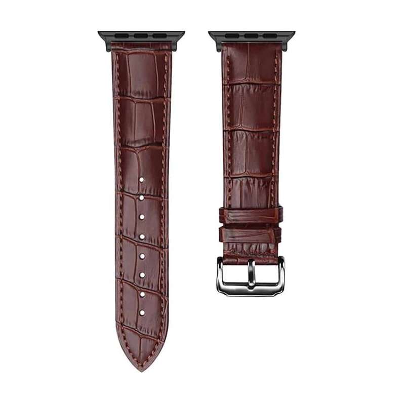 Killer Deals Stylish Leather Strap for Apple iWatch 42/44/45/49mm - Brown