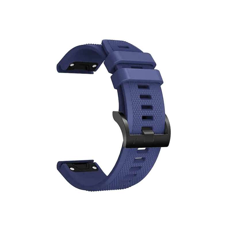 Killer Deals 20mm Garmin Fenix 5S/6S Silicone Strap- Navy Blue (Adjustable S-M-L)