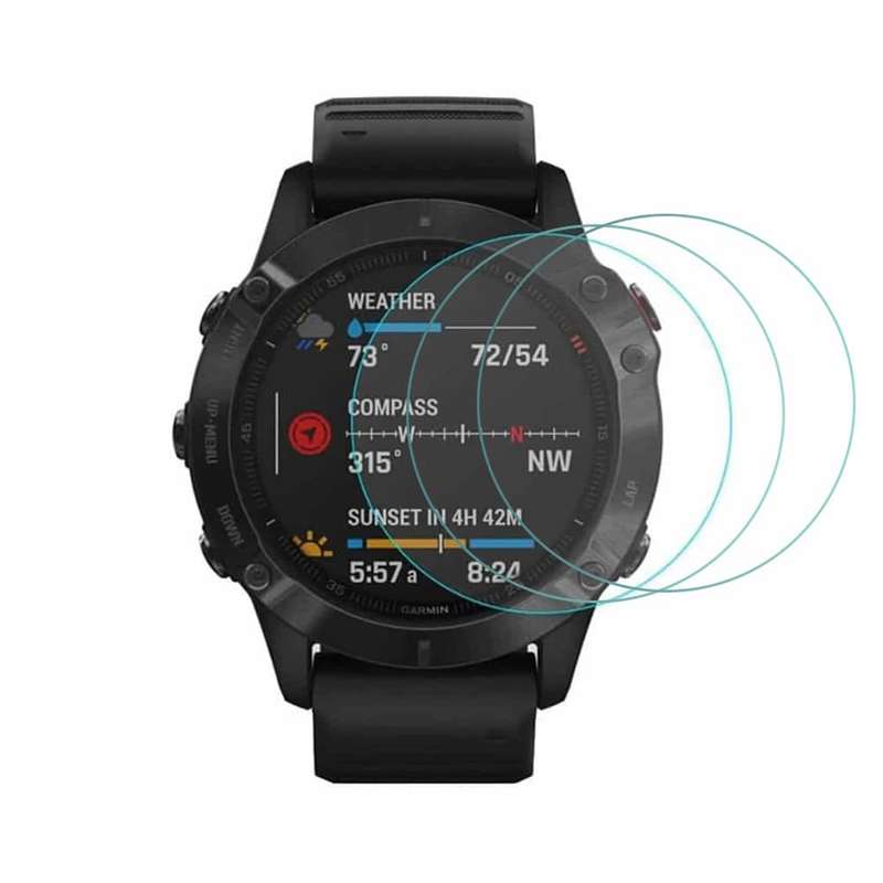 Killer Deals 37mm Tempered Glass Screen Protector for Garmin Fenix 6 x3 Combo