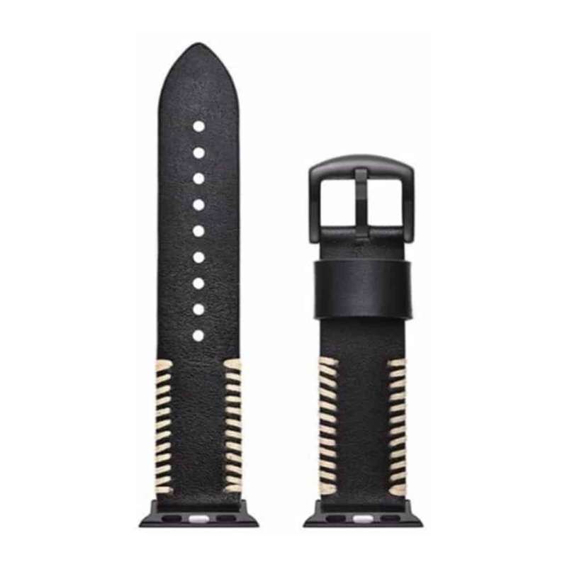 Killer Deals Leather Strap for 38/40/41mm Apple Watch - Black