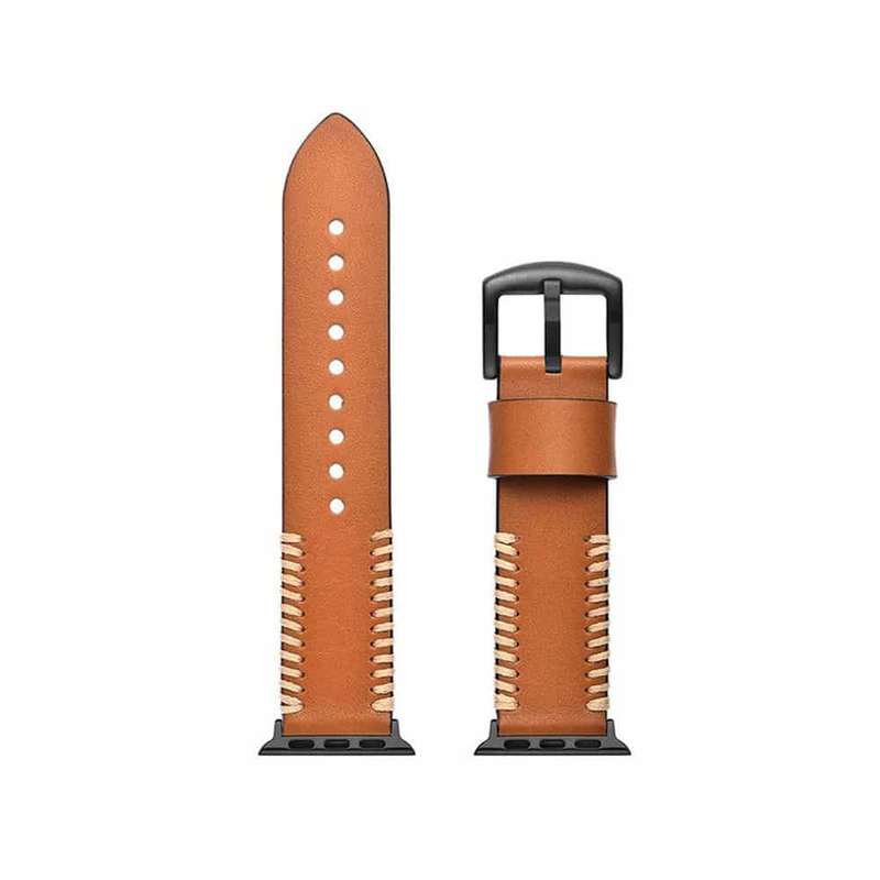 Leather Strap for 42/44/45/49mm Apple Watch- Brown