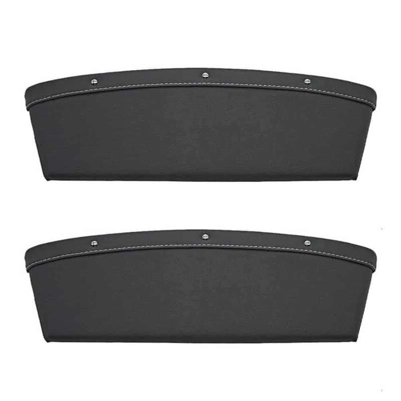 Killer Deals PU Leather Car Gap Phone Keys Wallet Storage Caddy Organizer x2
