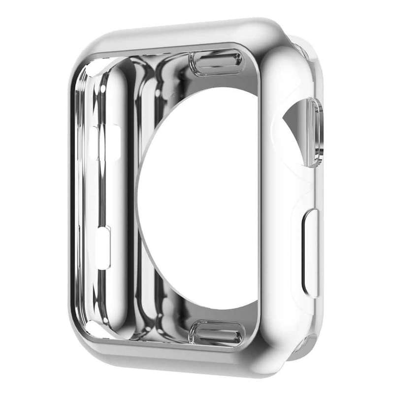 Killer Deals Protective TPU Bumper Case for 42MM Apple iWatch - Silver