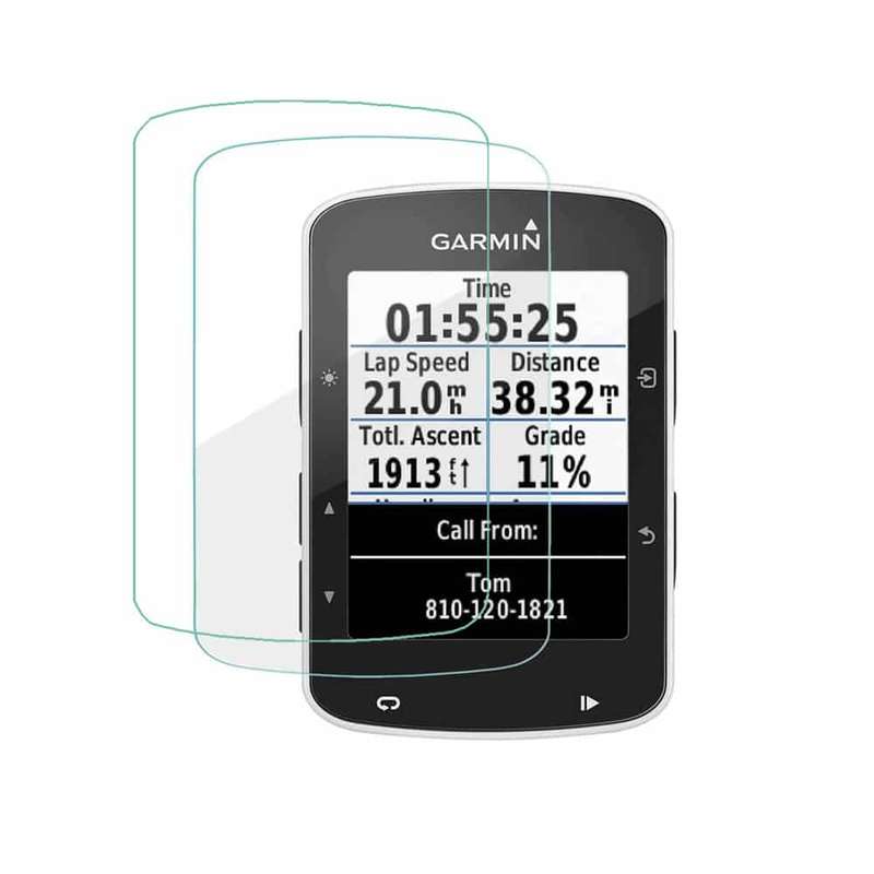 Killer Deals Anti-Shatter Tempered Glass Screen Protector for Garmin Edge 520 x2 Combo