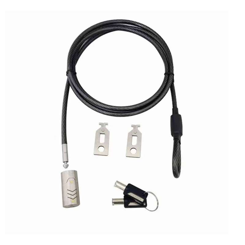 Killer Deals Key Type Security Desktop PC Computer Carbon Steel Wire Lock Cable
