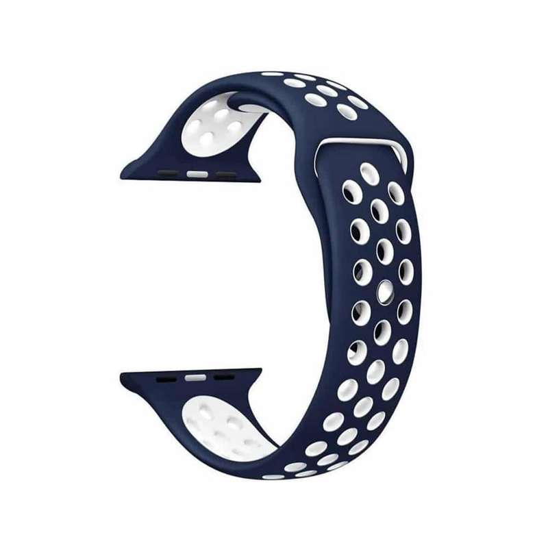 Killer Deals Silicone Strap for 38/40/41mm Apple Watch (S/M) - Navy & White