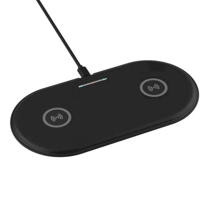 15W 2-in-1 Phone Watch Fast Charging Dock Qi Wireless Charger