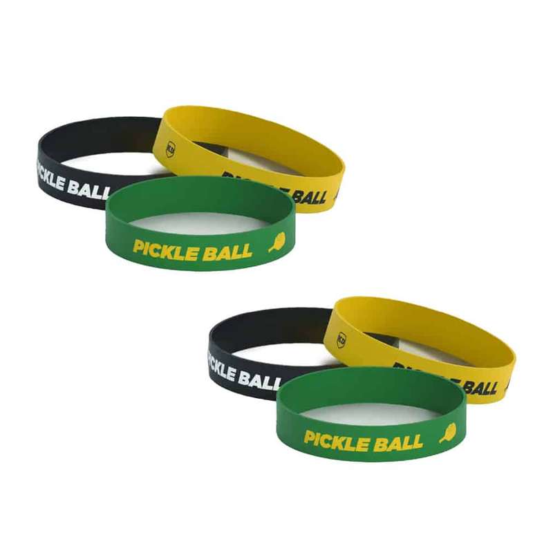 Killer Deals Debossed "Pickle" Silicone Wristband Bracelet- 6 Pack