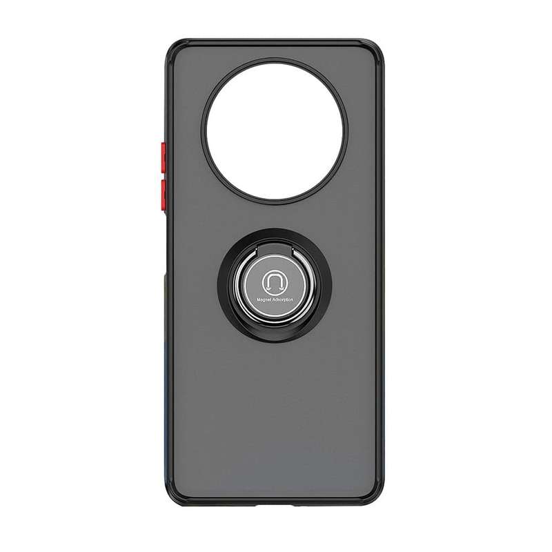 Killer Deals Black Magnetic Ring Phone Case Back Cover for Honor x9a