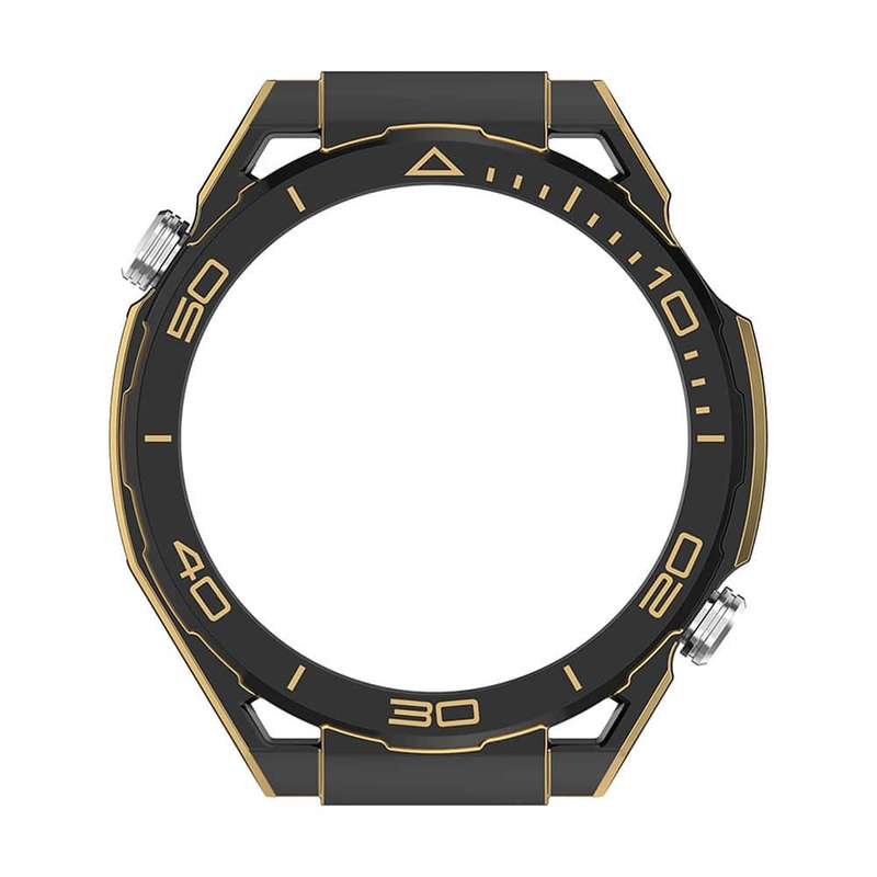 Killer Deals DIY Change to ULTIMATE DESIGN Hollow PC Smart Watch Case for Huawei Watch4 - Black