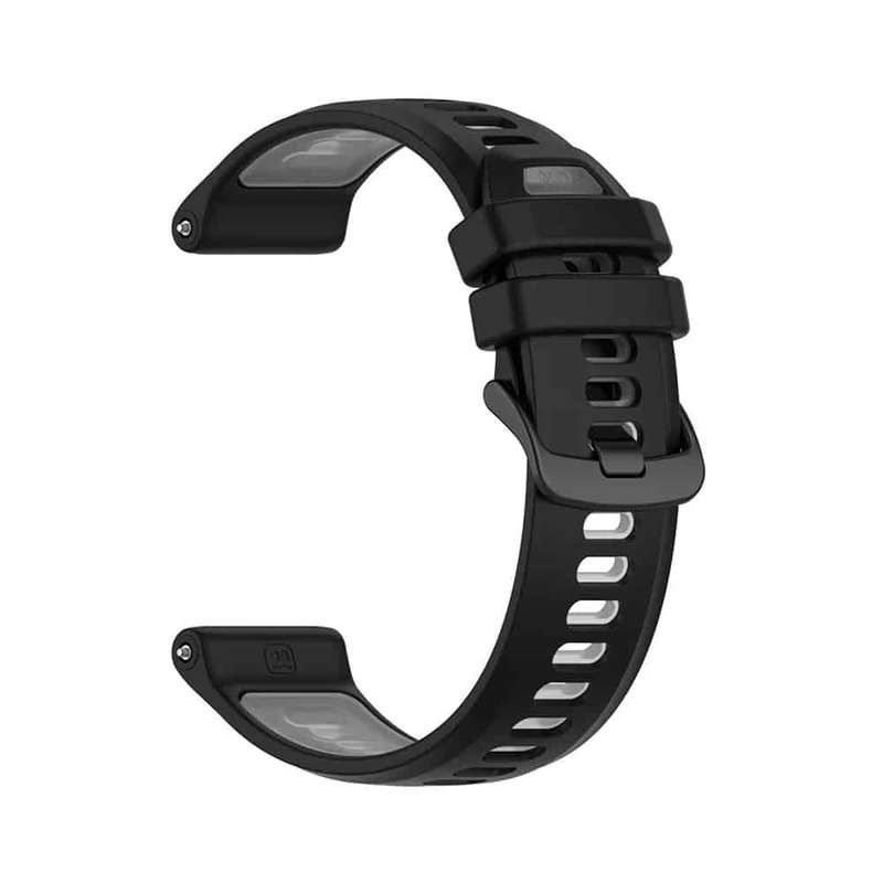 Killer Deals Silicone Watch Band for Garmin Forerunner970/Garmin Forerunner570 47MM - Black+Grey