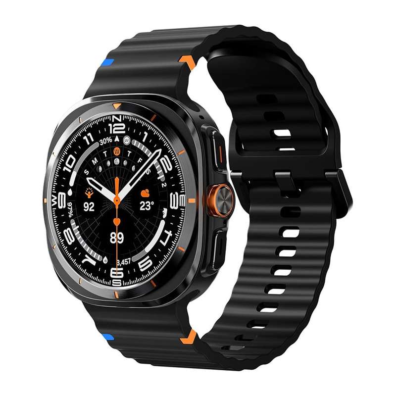 Killer Deals Silicone Strap for Samsung Galaxy Watch Ultra 47mm- Black