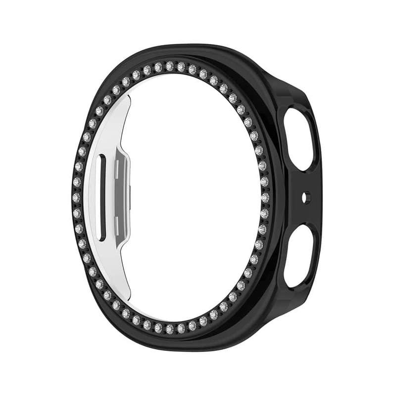 Killer Deals Diamond PC Case for Samsung Galaxy watch8 44mm - Black