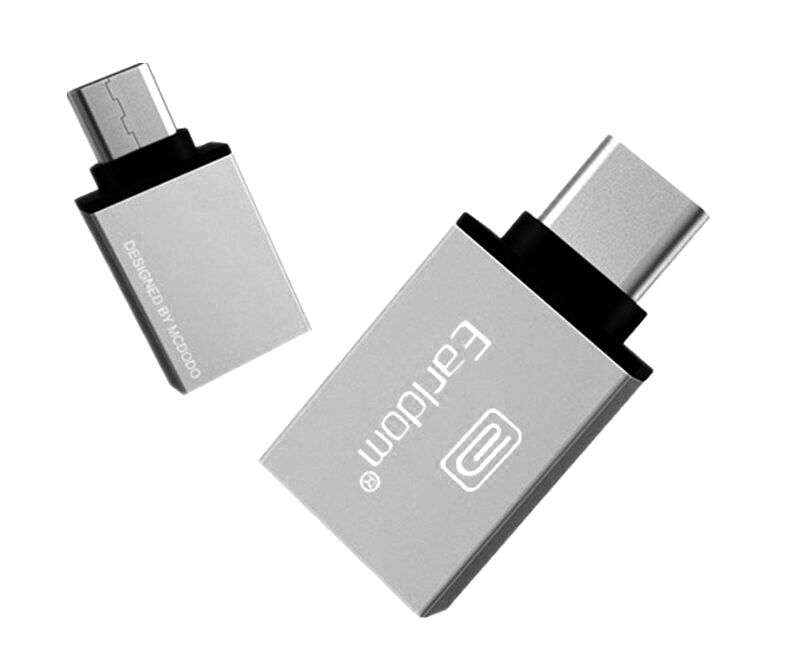 Type-C to USB /OTG Adapter - Silver