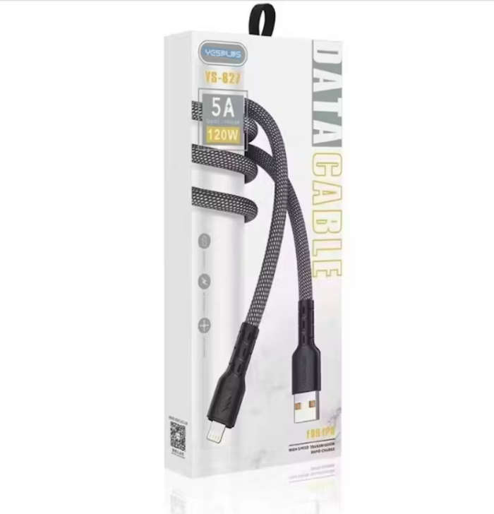 YesPlus 1m USB to Lightning or Type C Durable Fast Charging Cable