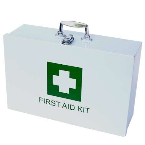 Regulation Metal First Aid Box (Empty)