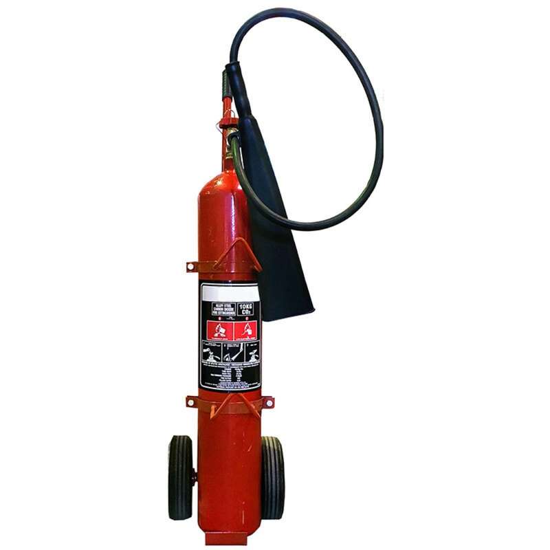 SABS 10KG CO2 Extinguisher Trolley