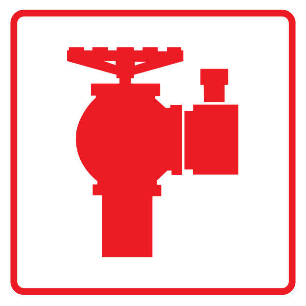 Photo Luminescent 290 x 290 Hydrant Sign