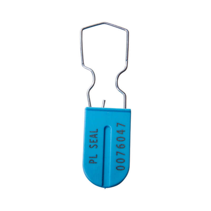 Padlock Security Seals, Scored Wire, Neon Blue, 1000s