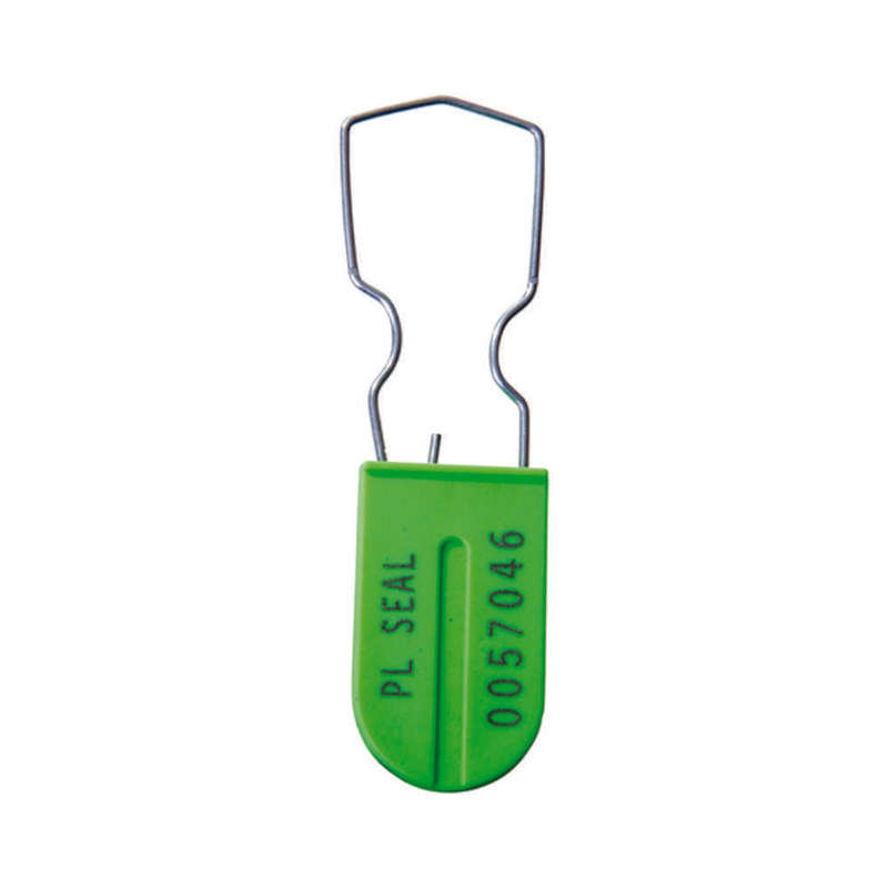 Padlock Security Seals, Scored Wire, Neon Green, 1000s