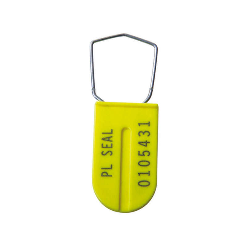 Padlock Security Seals, Scored Wire, Neon Yellow, 1000s