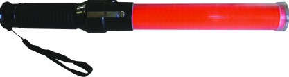 BATTERY POWERED LED POLICE BATON, RED, ON/OFF AND FLASH