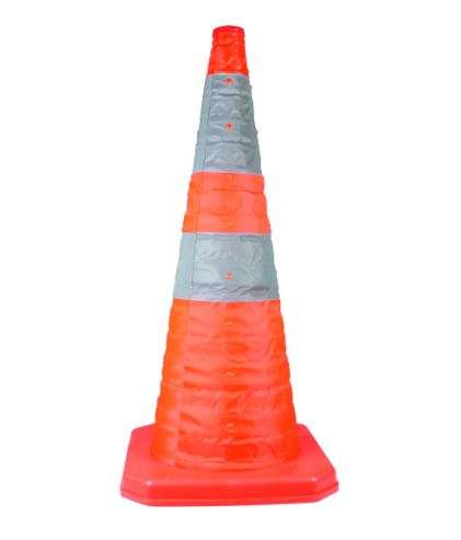 FOLDING TRAFFIC CONE 700mm HIGH