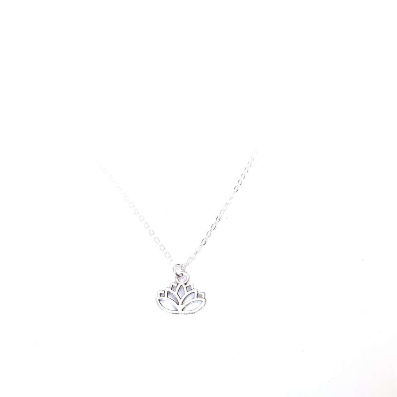 Lotus Flower Charm Chain Necklace