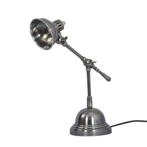 Hand Made, Solid Brass Nickel Plated Lamp | MET1562