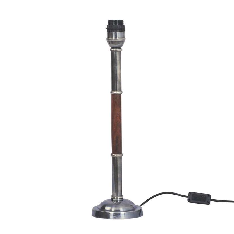 Solid Brass Hand Made Nickel Plated Table Lamp | MET1624