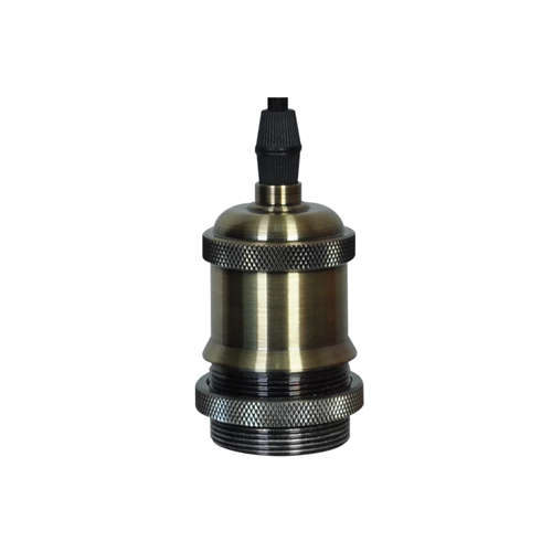 CORDSET 2M E27 MAX 40W SATIN CHROME