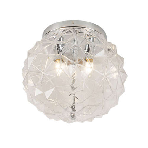 Glass C/Light 350mm Chrome/Clear | C680CL