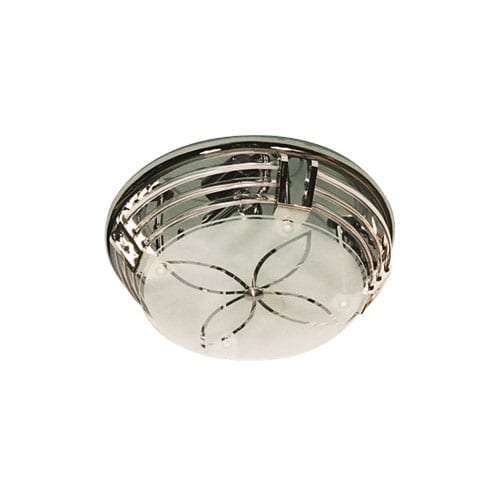 Ceiling Light with Metal Base, Clear Perspex Rings and Frosted Glass  | CF3017 SATIN