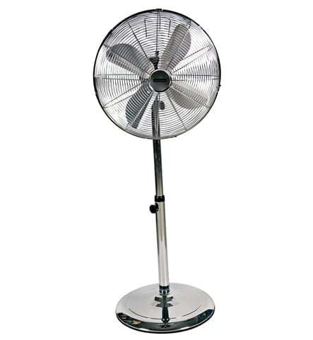 Satin Chrome Standing Fan | F22SC