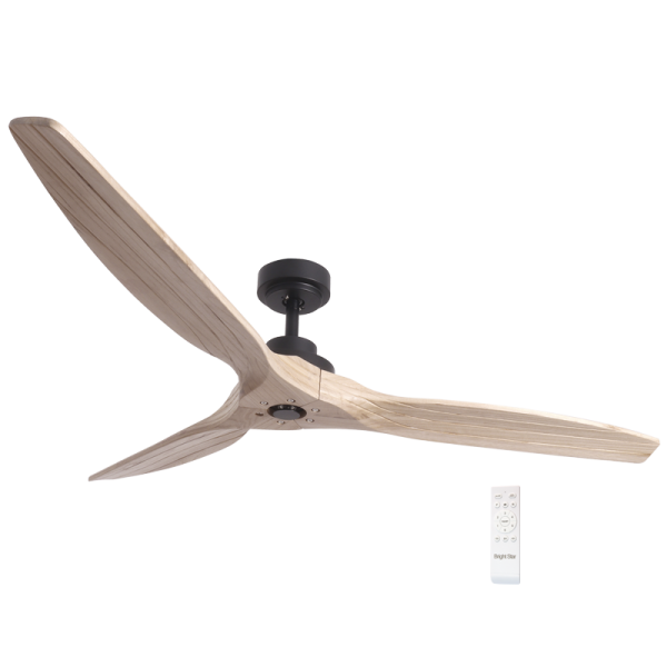 Metal with Solid Wood Blades (Natural) | FCF074 MATT BK