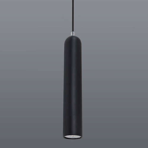 Gu10 Pendant with metal body and 2m suspension Sand Black | FIORE - 8653.30