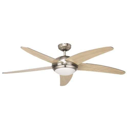 5 Blade Fan in Satin Chrome | FCF007 SATIN