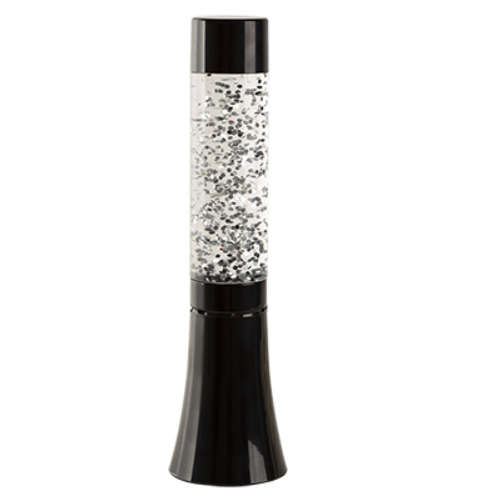 Glitter Multi Coloured Lamp Black Base | H101