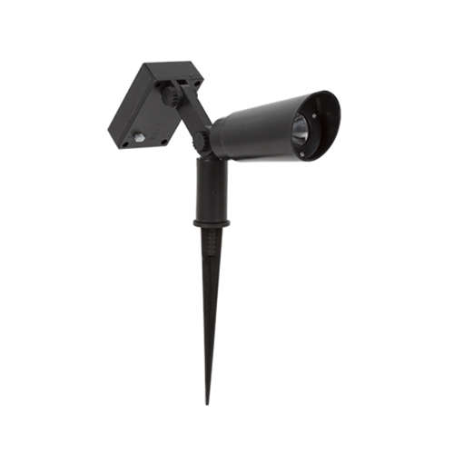 Solar Plastic Garden Spot Black | H198