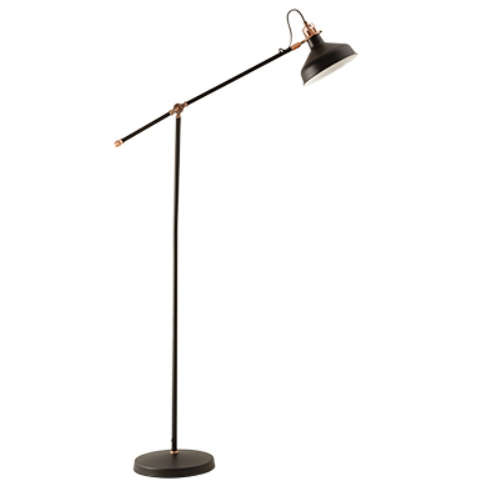 Floor Light Metal Black & Copper 1xE27 | JF0003B