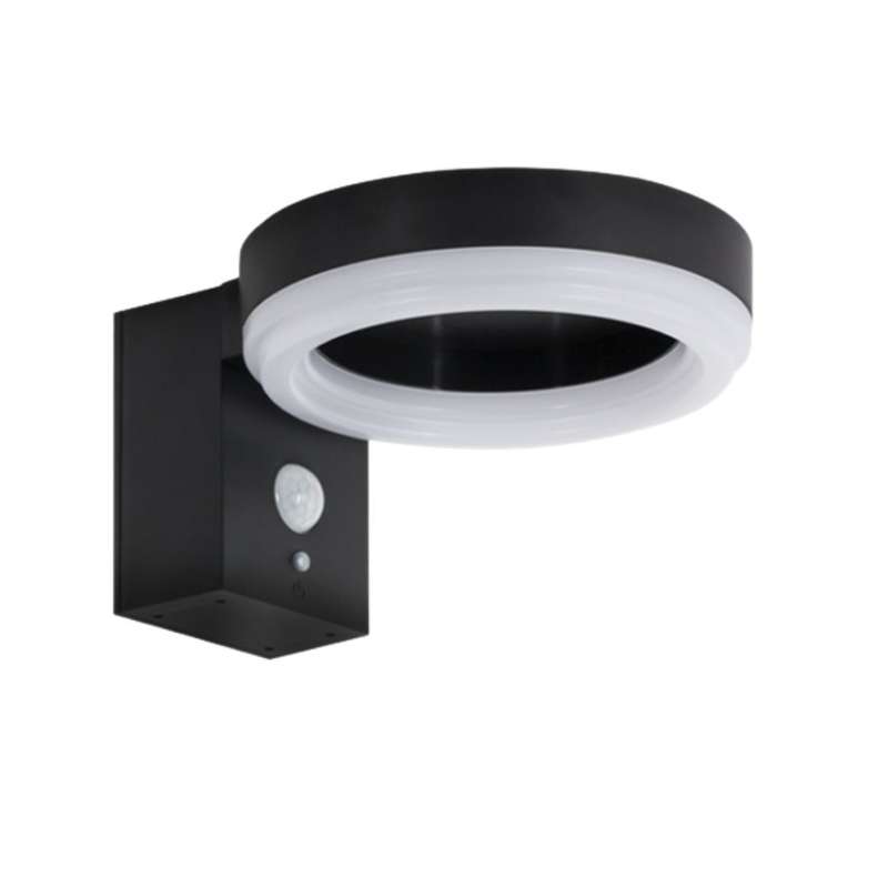 Outdoor Solar LED Sensor Wall Lamp | LS023 MATT BLACK