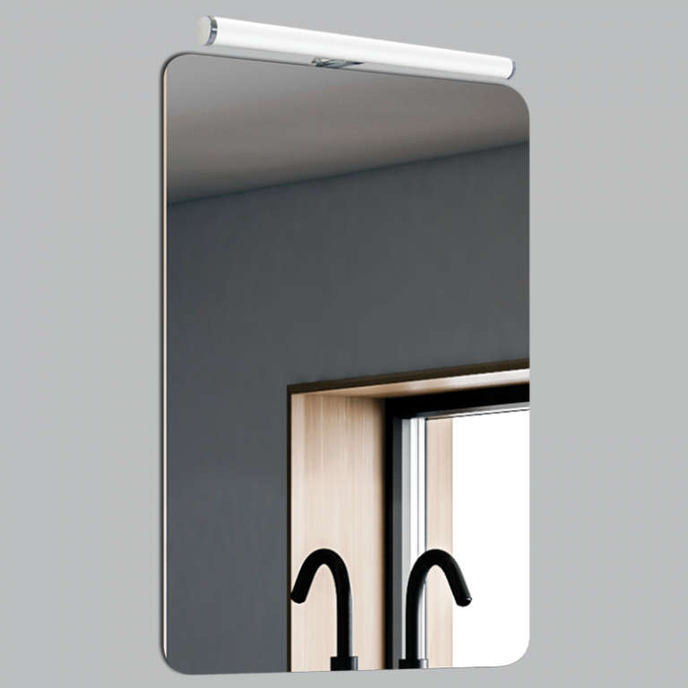 Rectangular Mirror with Attached Polycarbonate Mirror Light | ML055 LED