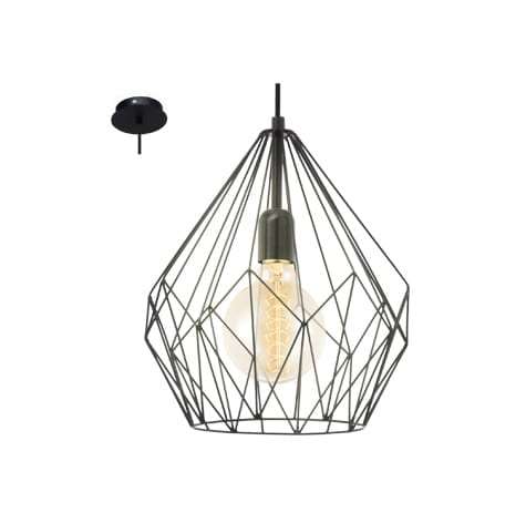 Black Wire Pendant | P704B