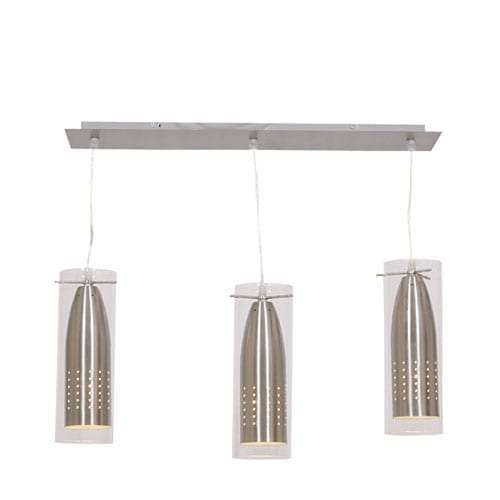 Bar Cord Pendant with Clear Glass | PEN2299-3