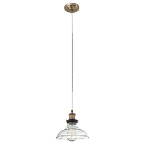 Antique Brass Pendant with Clear  | PEN919 CLEAR