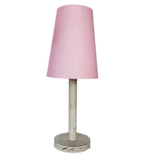 Wash Colour Side Lamp with Pink Lamp Shade - Set | WF78