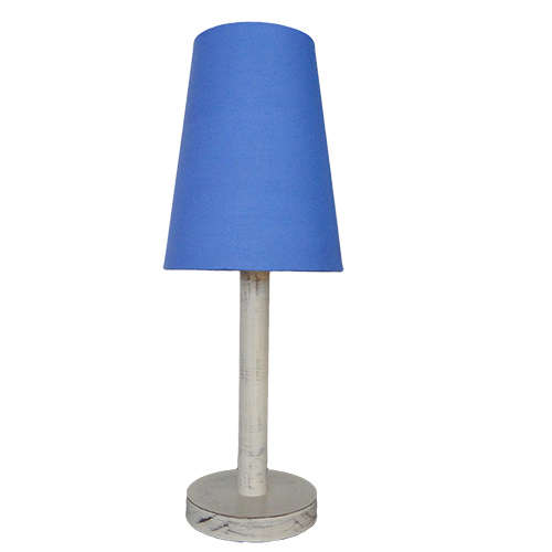 Wash Colour Side Lamp with Blue Lamp Shade - Set | WF78