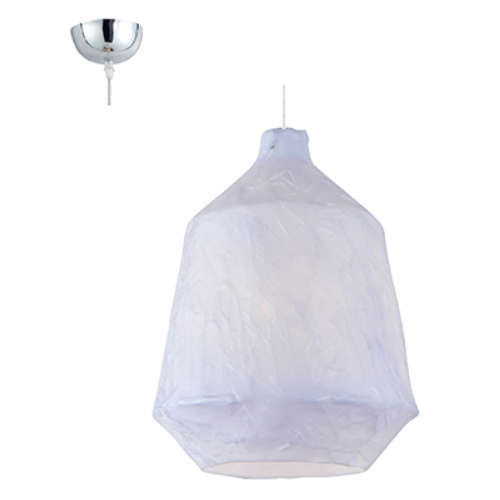 Pendant 330mm Chrome & White E27 60w | PF0022